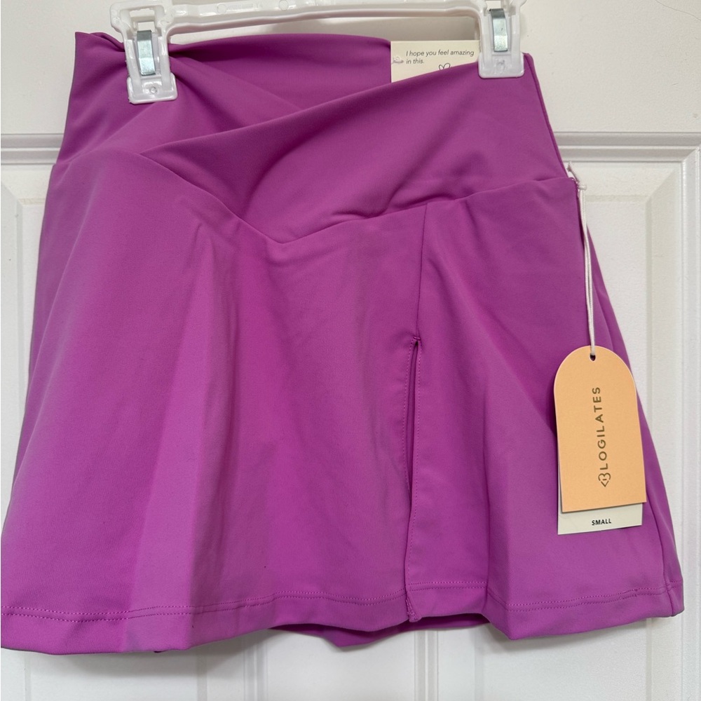 Blogilates crisscross slit skort